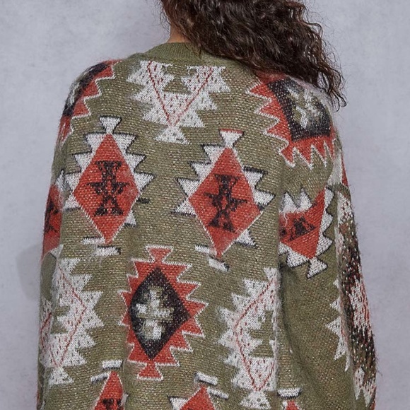 POL CARDIGAN SWEATERS Black Multi & Olive Multi - 2 COLORS IN THE LISTING - Picture 11 of 12